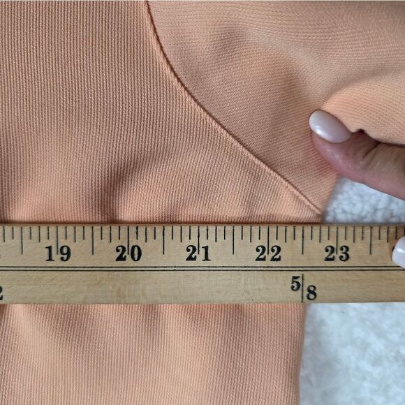 Cubavera Women’s XXL Peach Button-Down Blouse Short Sleeve - Picture 11 of 15